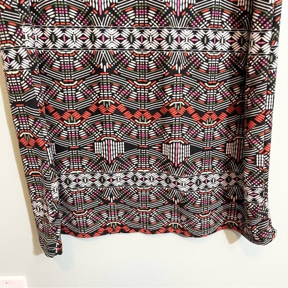 Love By Chesley Stretch Printed Scoop Neck Sleeveless Bodycon Dress Brown 2X - Picture 12 of 13